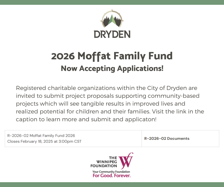 Moffat family fund applications open notice